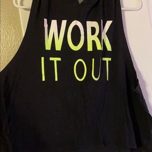 Black workout top -great material